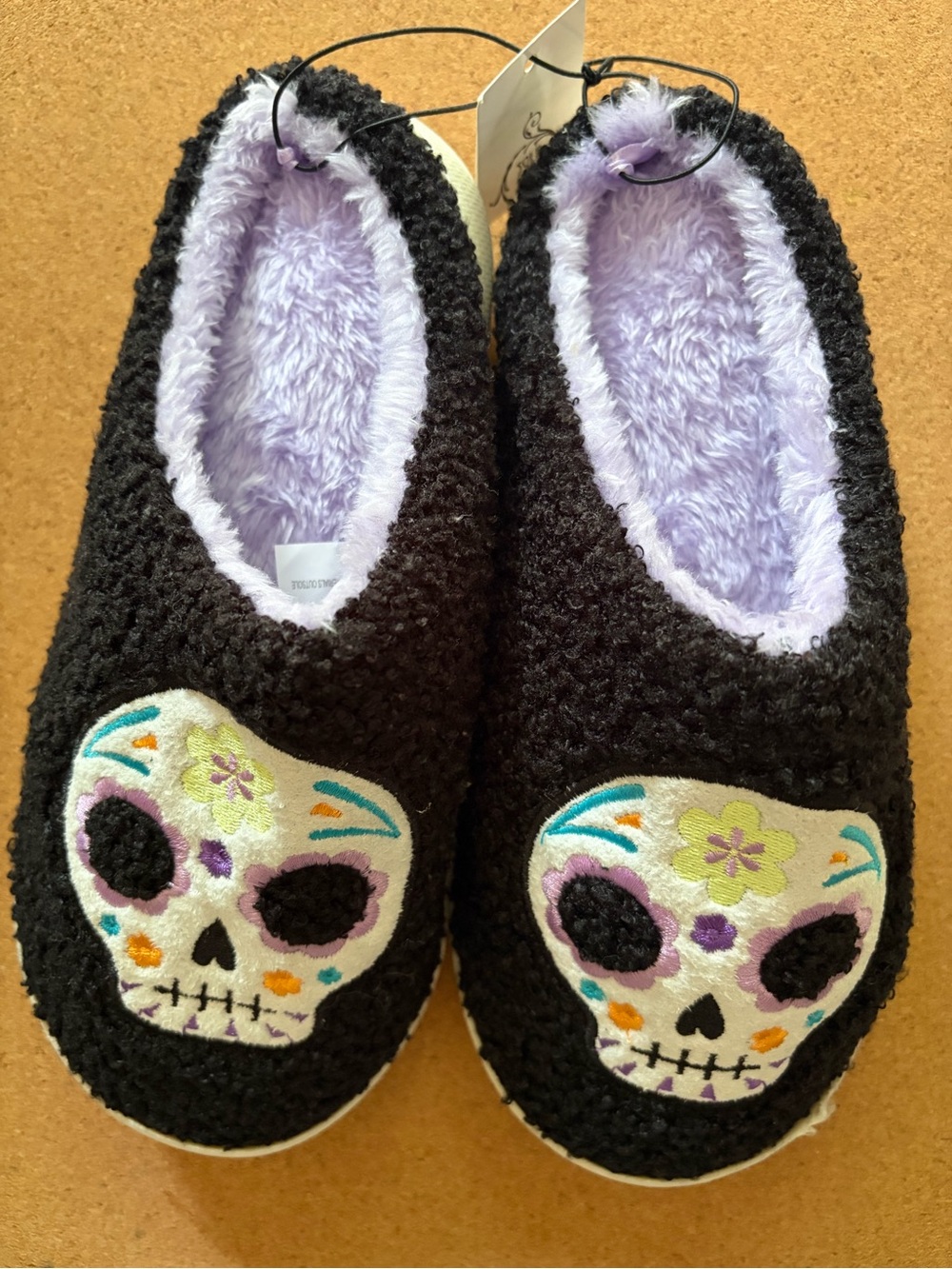 Sugar Skull Slippers NWT Sz 7